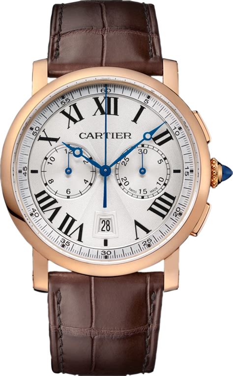 round cartier watch|cartier rotonde chronograph.